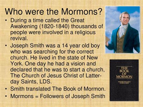 Mormon Pioneers And Their Journey West Ppt Download