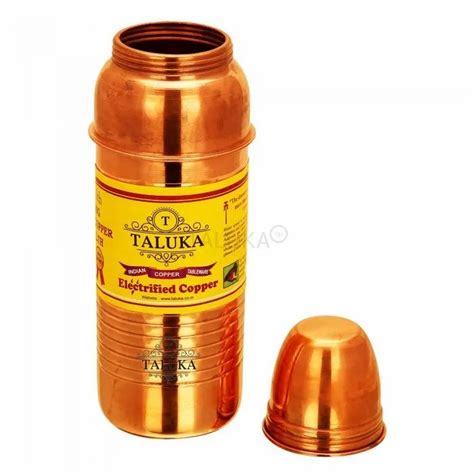 Standard Matt Design Copper Thermos Bottle With Ring Leak Proof At Rs