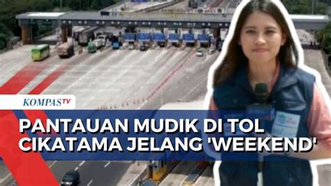 Kondisi Arus Mudik Di Tol Cikampek Utama Jelang Hari Raya Lebaran 4