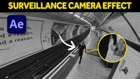 How To Do The CCTV Camera Effect - After Effects Tutorial - YouTube