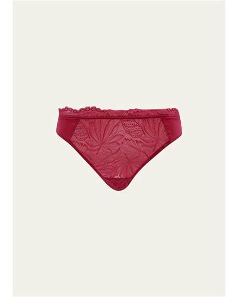 Simone Perele Exotica Lace Bikini Briefs In Pink Lyst