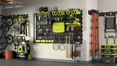 RYOBI LINK 7-Piece Wall Storage Kit is Expandable with a Range of ...