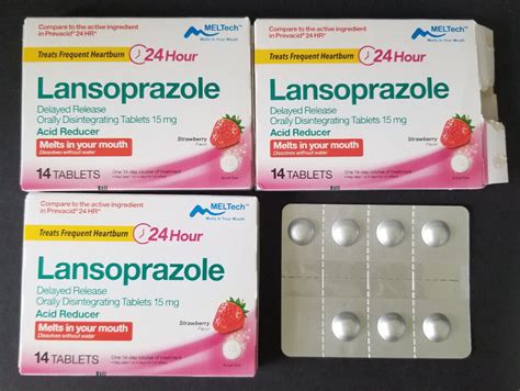 35 Walgreens Lansoprazole 15mg Delayed Release Tablets Acid Reducer Open Box Ebay