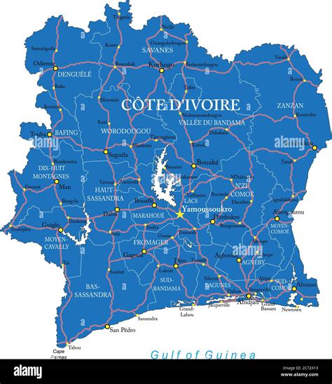 Présentation 54 Imagen Côte D Ivoire Carte Vn