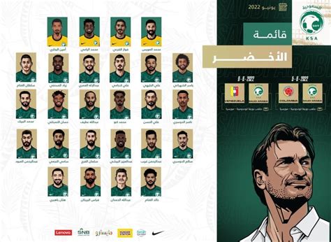 رينارد يعلن قائمة المنتخب السعودي لمعسكر إسبانيا الإعدادي لكأس العالم