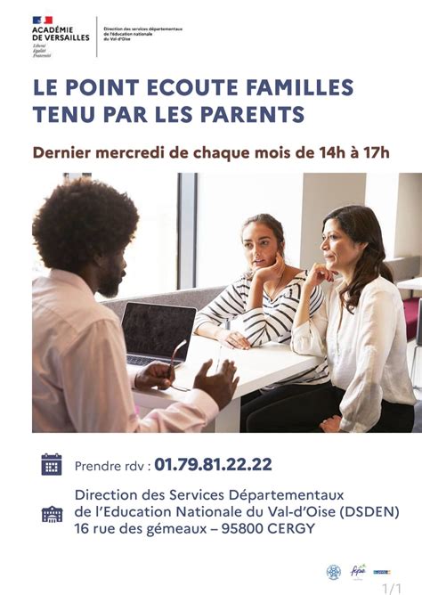 Point Ecoute Famille à la Direction Départementale de l’Education