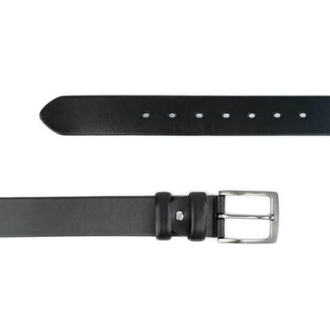 Buy Mens Belt For Black Jeans - Wide Thick Real Leather