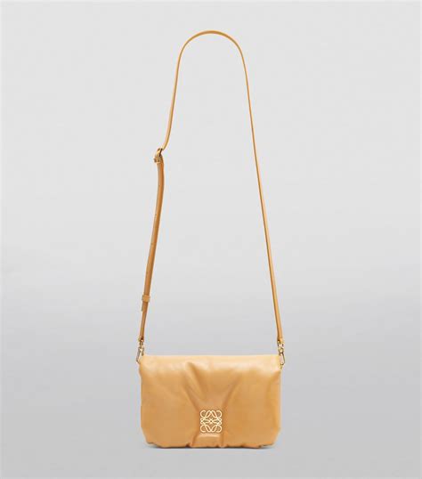 Loewe Brown Mini Goya Puffer Shoulder Bag Harrods Uk