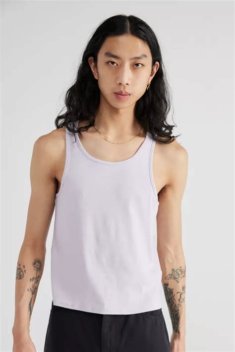 Uo Shrunken Ribbed Tank Top Urban Outfitters Canada