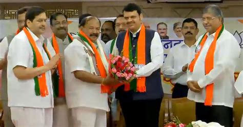 Maharashtra Three Ncp Mlas One Congress Leader Join Bjp A Day After