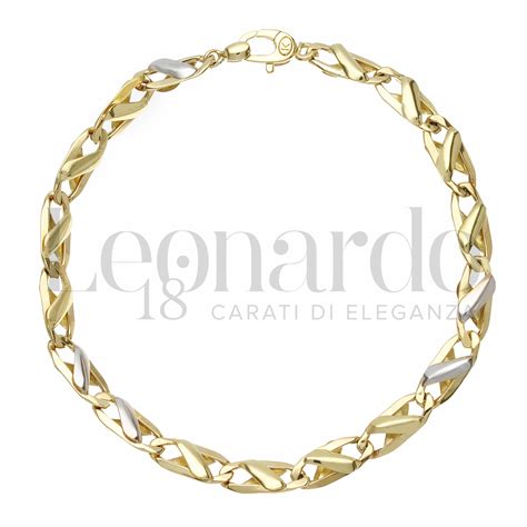 Bracciali Bracciale A Catena Piatta Da Uomo In Oro Carati Lunghezza