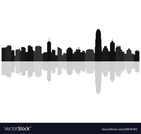 Hong kong skyline Royalty Free Vector Image - VectorStock