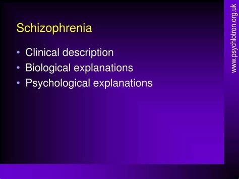 Ppt Schizophrenia Powerpoint Presentation Free Download Id 172552