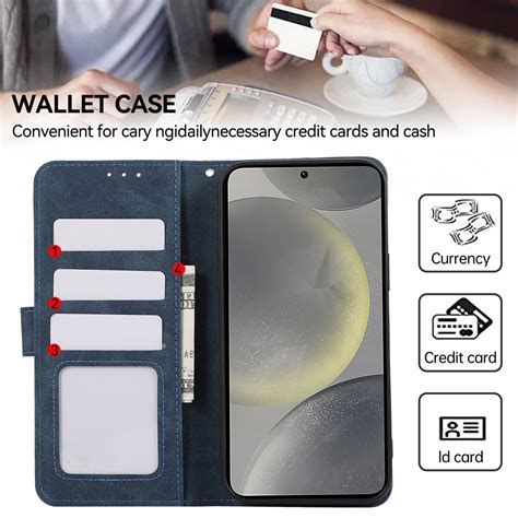 For Samsung Galaxy A G Abeel Color Block Magnetic Rfid Leather Phone