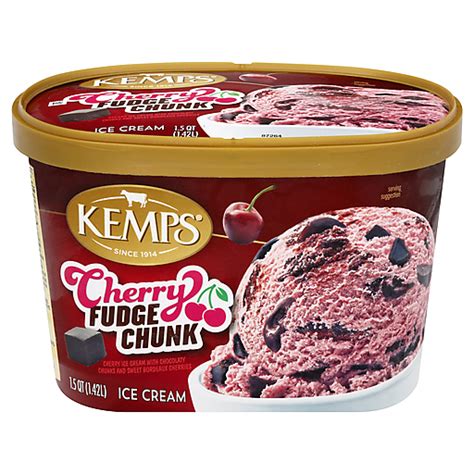 Kemps® Cherry Fudge Chunk Ice Cream 1.5 qt. Tub | Fruit Flavors ...