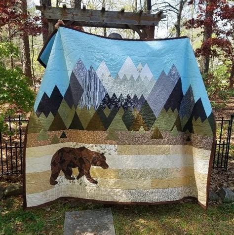 Brown Bear Mountain CLH2111085Q Quilt Woonistore Patchwork Und