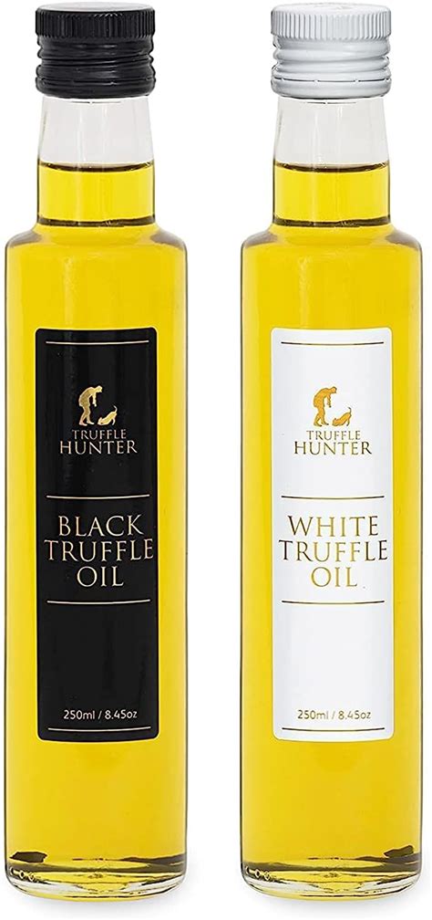 Trufflehunter Black And White Truffle Oil Set Extra Virgin Olive Oil