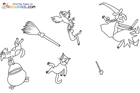 Room On The Broom Coloring Pages