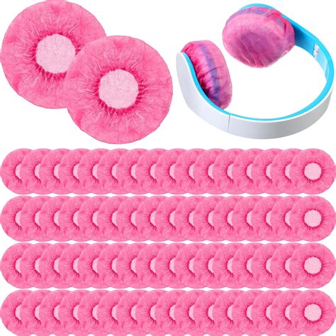 Hoteam 500 Pieces Disposable Headphone Ear Covers Non Woven Sanitary Headphone Ear