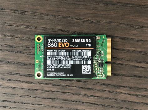 READ WRITE 3500 MB S SSD Samsung 860 EVO MSATA 1TB Test Speed On Dell