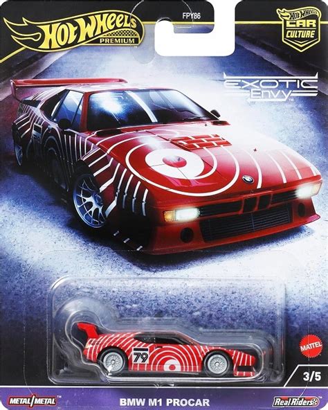 Hot Wheels Autko Resorak Car Culture Exotic Envy BMW M1 Procar FPY86