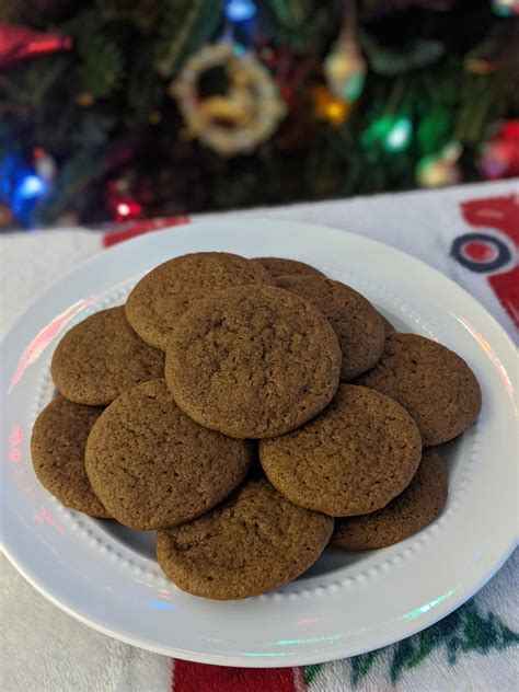 [homemade] Old Fashioned Ginger Snaps Food