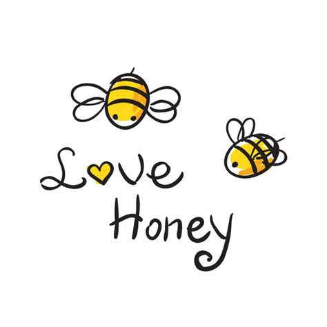 Bee Love Honey Stock Vector Image By ©irskano 46017733