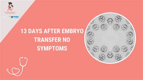 13 Days After Embryo Transfer No Symptoms Don T Be Worried