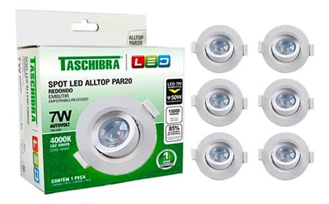 Taschibra LED Par20 De 10 Puntos 7 W Redonda Direccionable