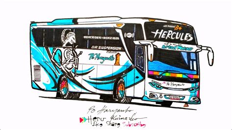 Bus Po Haryanto Cara Menggambar Bus Youtube