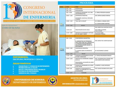 1er Congreso Internacional De Enfermería Departamento De Enfermería