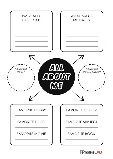 Printable All About Me Poster For A Preschool Theme Off