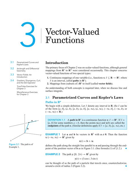 SOLUTION Vector Calculs 3 Vector Valued Functions Studypool