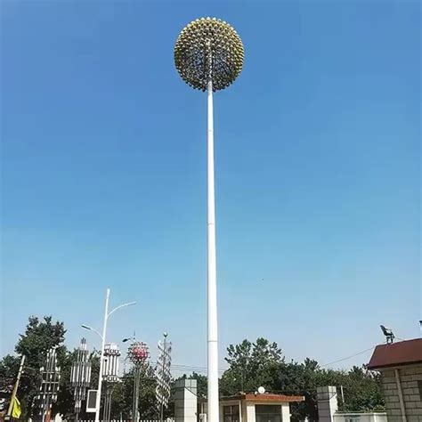 Suntek Hot DIP Galvanized 15 45m Conical Octagonal High Mast Pole Light Lighting LED Stadium