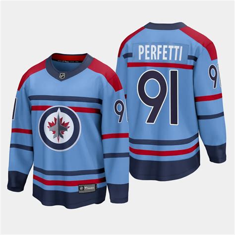 Winnipeg Jets Cole Perfetti 2023 24 Rcaf Centennial Light Blue 91