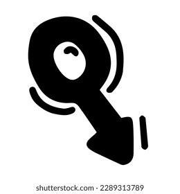 Sex Symbol Female Male Sign Black Stock Vector Royalty Free