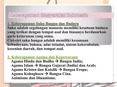 Keberagaman Suku Agama Ras Dan Antargolongan Dalam Bhineka Tunggal