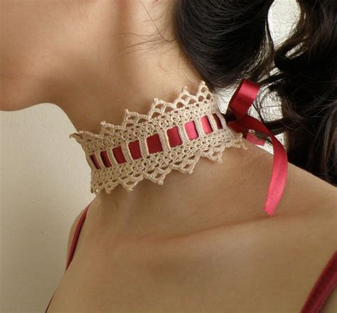 Free Victorian Crochet Choker Patterns Web Victorian Hearts Choker