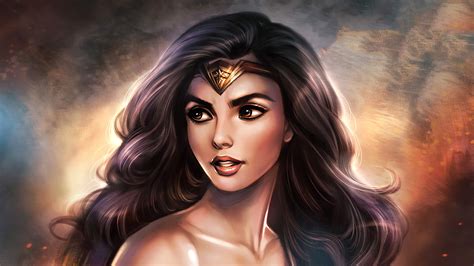 Wonder Woman Cute Artwork Wallpaper,HD Superheroes Wallpapers,4k Wallpapers,Images,Backgrounds ...