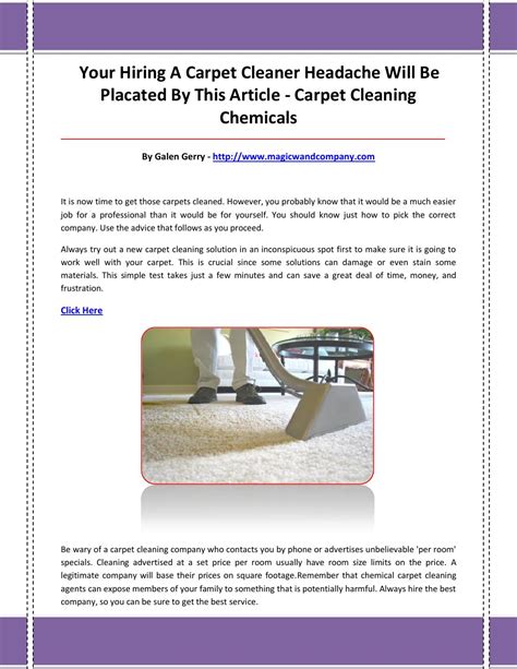 Carpet cleaning chemicals by carpetcleaningchemicals8 - Issuu