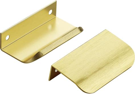 Ravinte Hardware Pack Gold Cabinet Handles Finger Edge Pull Cabinet