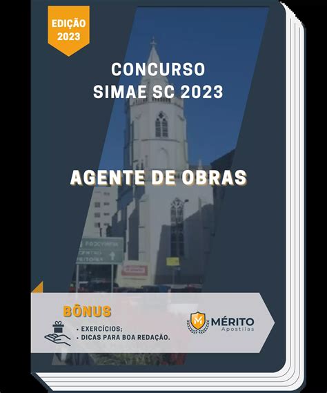 Apostila Agente de Obras Concurso SIMAE SC 2023 Mérito Apostilas