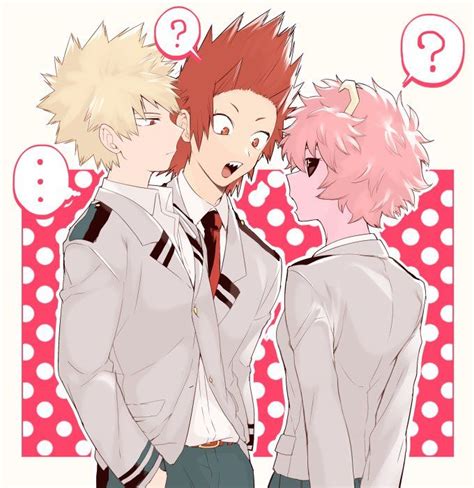 Boku No Hero Academia Katsuki Bakugou Kirishima Eijirou Mina Ashido Anime Boku No Hero