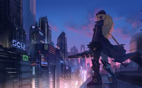 Cyberpunk Anime Girl Wallpapers - Top Free Cyberpunk Anime Girl ...