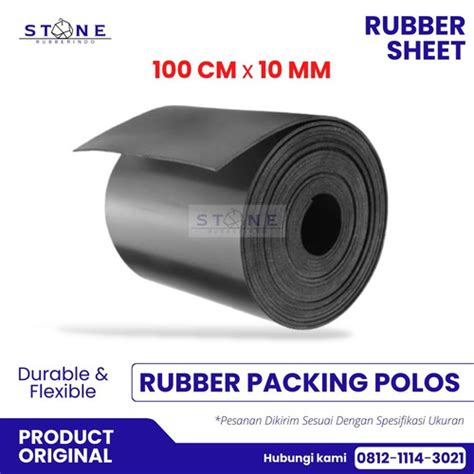 Jual Rubber Sheet 10 Mm X 100 Cm Karet Packing 10mm Paking Karet