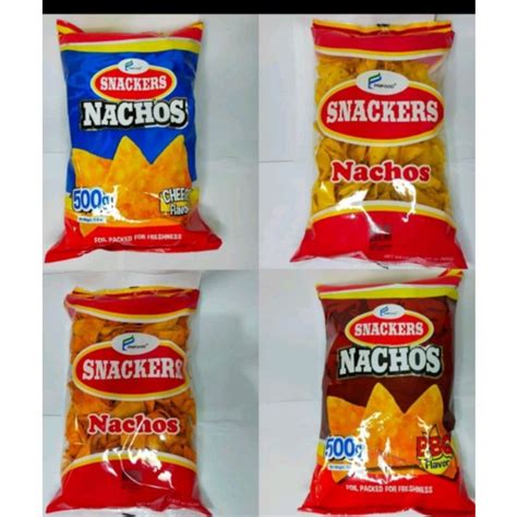 Snackers Nachos Cheese Bbq Plain Sweet Spicy Flavor Shopee