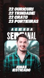 Story Agenda Semanal Jonas Esticado Flyer Social Media Psd Edit Vel