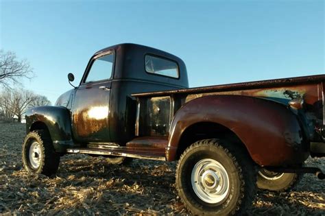 1950 Chevrolet 3100 Pickup 4x4 Hot Rod Rat Rod Custom V8 Shop Truck