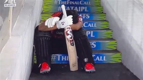 Rahul Tripathi Sits Inconsolably On Stairs After Terrible Run Out In