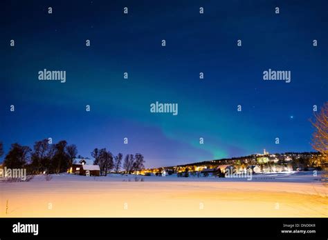 aurora with Jupiter Stock Photo - Alamy